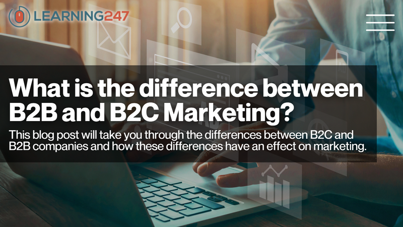 What is the difference between B2B and B2C marketing?