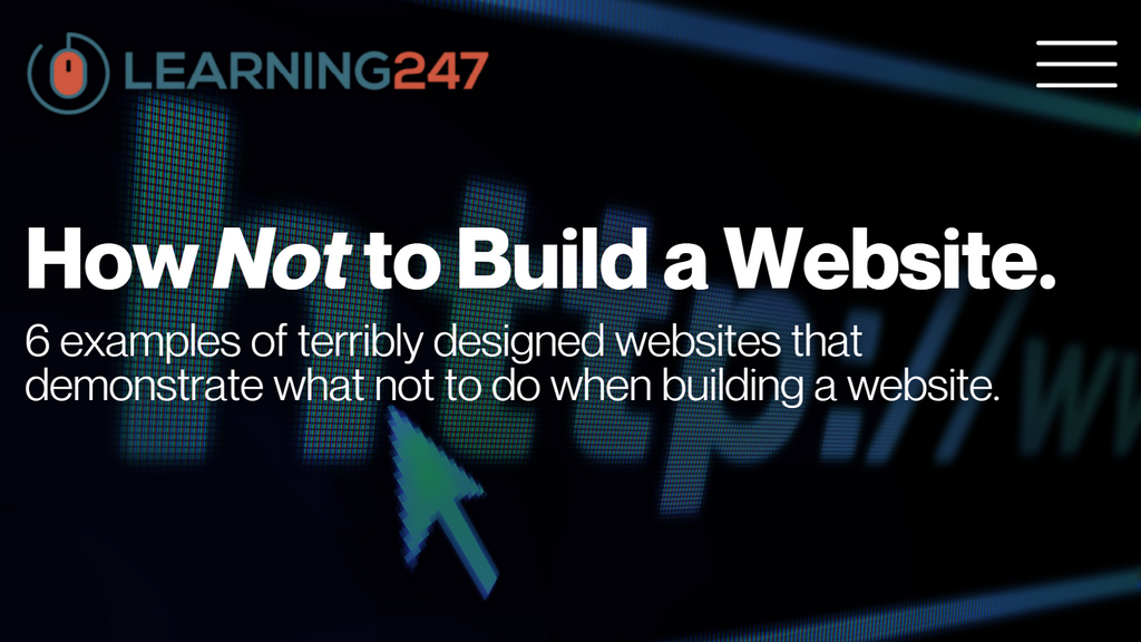 How Not to Build a Website