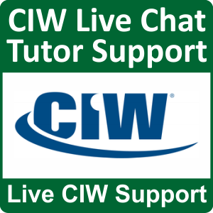 CIW Live Chat Tutor Support (CIW Courses ONLY) - 6 Months Access