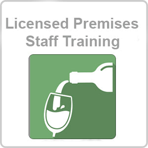 Licensed Premises Staff Training CPD Certified Online Course